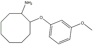 2-(3-methoxyphenoxy)cyclooctanamine 结构式