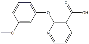 2-(3-methoxyphenoxy)nicotinic acid 结构式