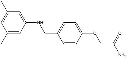 2-(4-{[(3,5-dimethylphenyl)amino]methyl}phenoxy)acetamide 结构式