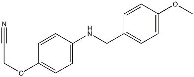 2-(4-{[(4-methoxyphenyl)methyl]amino}phenoxy)acetonitrile 结构式