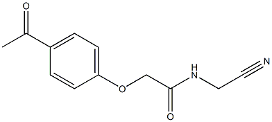 2-(4-acetylphenoxy)-N-(cyanomethyl)acetamide 结构式