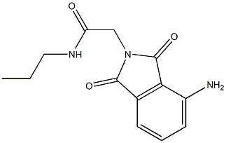 2-(4-amino-1,3-dioxo-2,3-dihydro-1H-isoindol-2-yl)-N-propylacetamide 结构式