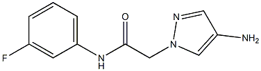 2-(4-amino-1H-pyrazol-1-yl)-N-(3-fluorophenyl)acetamide 结构式