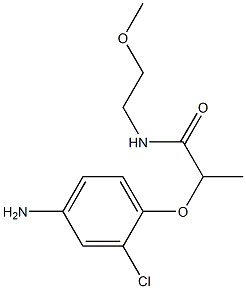 2-(4-amino-2-chlorophenoxy)-N-(2-methoxyethyl)propanamide 结构式