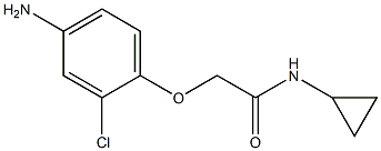 2-(4-amino-2-chlorophenoxy)-N-cyclopropylacetamide 结构式