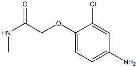 2-(4-amino-2-chlorophenoxy)-N-methylacetamide 结构式