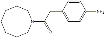 2-(4-aminophenyl)-1-(azocan-1-yl)ethan-1-one 结构式