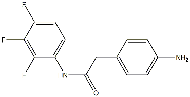 2-(4-aminophenyl)-N-(2,3,4-trifluorophenyl)acetamide 结构式