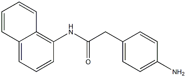 2-(4-aminophenyl)-N-(naphthalen-1-yl)acetamide 结构式