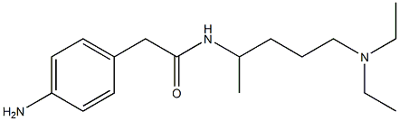 2-(4-aminophenyl)-N-[5-(diethylamino)pentan-2-yl]acetamide 结构式