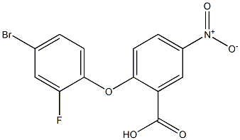 2-(4-bromo-2-fluorophenoxy)-5-nitrobenzoic acid 结构式