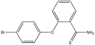 2-(4-bromophenoxy)benzene-1-carbothioamide 结构式