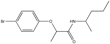 2-(4-bromophenoxy)-N-(pentan-2-yl)propanamide 结构式