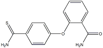 2-(4-carbamothioylphenoxy)benzamide 结构式