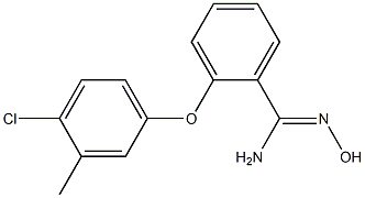 2-(4-chloro-3-methylphenoxy)-N'-hydroxybenzene-1-carboximidamide 结构式