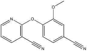 2-(4-cyano-2-methoxyphenoxy)nicotinonitrile 结构式