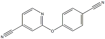 2-(4-cyanophenoxy)isonicotinonitrile 结构式