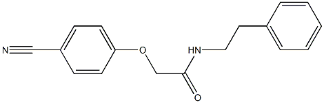 2-(4-cyanophenoxy)-N-(2-phenylethyl)acetamide 结构式