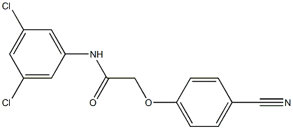 2-(4-cyanophenoxy)-N-(3,5-dichlorophenyl)acetamide 结构式