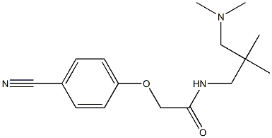 2-(4-cyanophenoxy)-N-[3-(dimethylamino)-2,2-dimethylpropyl]acetamide 结构式