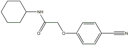 2-(4-cyanophenoxy)-N-cyclohexylacetamide 结构式