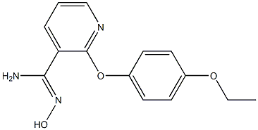 2-(4-ethoxyphenoxy)-N'-hydroxypyridine-3-carboximidamide 结构式