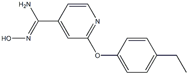 2-(4-ethylphenoxy)-N'-hydroxypyridine-4-carboximidamide 结构式