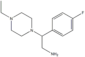 2-(4-ethylpiperazin-1-yl)-2-(4-fluorophenyl)ethanamine 结构式