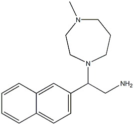 2-(4-methyl-1,4-diazepan-1-yl)-2-(naphthalen-2-yl)ethan-1-amine 结构式