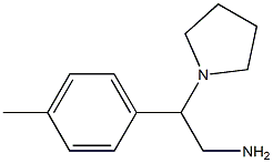 2-(4-methylphenyl)-2-pyrrolidin-1-ylethanamine 结构式