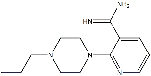 2-(4-propylpiperazin-1-yl)pyridine-3-carboximidamide 结构式