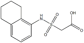 2-(5,6,7,8-tetrahydronaphthalen-1-ylsulfamoyl)acetic acid 结构式