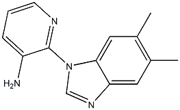 2-(5,6-dimethyl-1H-1,3-benzodiazol-1-yl)pyridin-3-amine 结构式