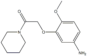 2-(5-amino-2-methoxyphenoxy)-1-(piperidin-1-yl)ethan-1-one 结构式