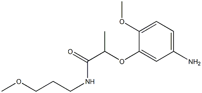 2-(5-amino-2-methoxyphenoxy)-N-(3-methoxypropyl)propanamide 结构式