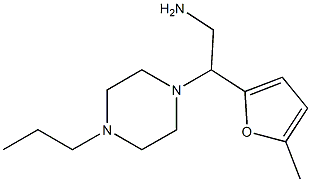 2-(5-methyl-2-furyl)-2-(4-propylpiperazin-1-yl)ethanamine 结构式