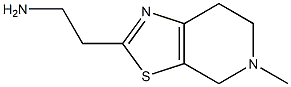 2-(5-methyl-4,5,6,7-tetrahydro[1,3]thiazolo[5,4-c]pyridin-2-yl)ethanamine 结构式