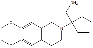 2-(6,7-dimethoxy-3,4-dihydroisoquinolin-2(1H)-yl)-2-ethylbutan-1-amine 结构式