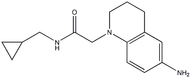 2-(6-amino-1,2,3,4-tetrahydroquinolin-1-yl)-N-(cyclopropylmethyl)acetamide 结构式