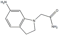 2-(6-amino-2,3-dihydro-1H-indol-1-yl)acetamide 结构式