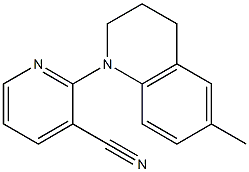 2-(6-methyl-1,2,3,4-tetrahydroquinolin-1-yl)pyridine-3-carbonitrile 结构式