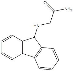 2-(9H-fluoren-9-ylamino)acetamide 结构式