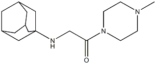 2-(adamantan-1-ylamino)-1-(4-methylpiperazin-1-yl)ethan-1-one 结构式