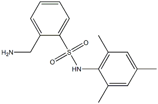 2-(aminomethyl)-N-(2,4,6-trimethylphenyl)benzene-1-sulfonamide 结构式
