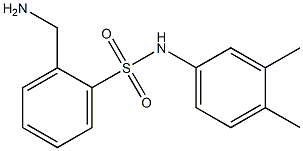 2-(aminomethyl)-N-(3,4-dimethylphenyl)benzenesulfonamide 结构式