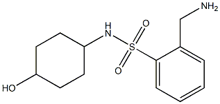 2-(aminomethyl)-N-(4-hydroxycyclohexyl)benzenesulfonamide 结构式