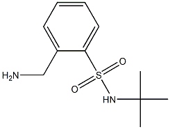 2-(aminomethyl)-N-(tert-butyl)benzenesulfonamide 结构式