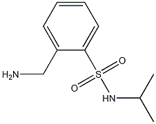 2-(aminomethyl)-N-isopropylbenzenesulfonamide 结构式