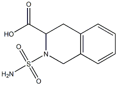 2-(aminosulfonyl)-1,2,3,4-tetrahydroisoquinoline-3-carboxylic acid 结构式