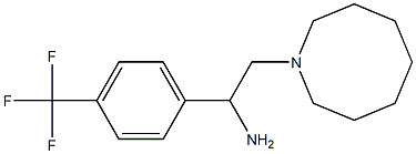 2-(azocan-1-yl)-1-[4-(trifluoromethyl)phenyl]ethan-1-amine 结构式